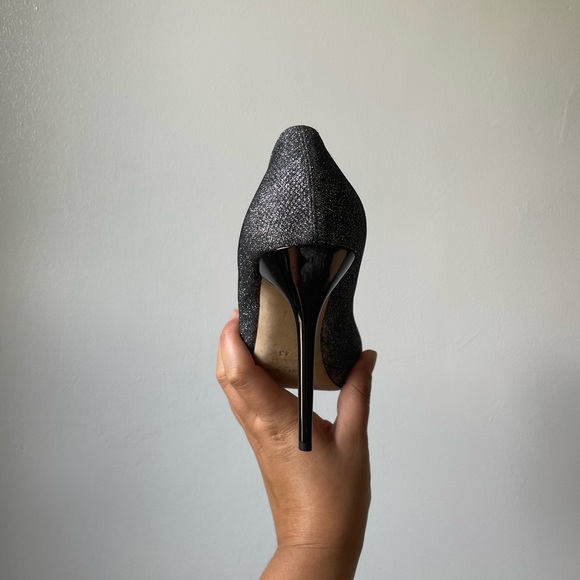 Gunmetal Glitter Jimmy Choos in a very rare size: 43/ US 12 - Picture 3 of 8